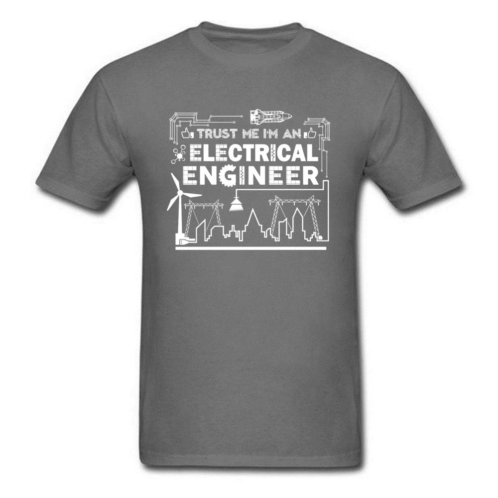 Geek T-shirt Men Trust Me I Am An Engineer T Shirts Programmer Tops Graphic Tee University Cotton Letter Tshirt Funny Quote