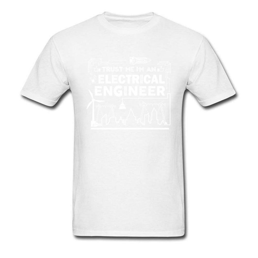 Geek T-shirt Men Trust Me I Am An Engineer T Shirts Programmer Tops Graphic Tee University Cotton Letter Tshirt Funny Quote